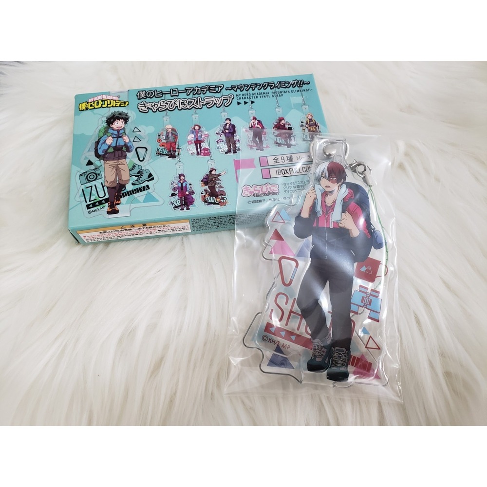 NEW OPEN BOX My Hero Academia Character Vinyl‎ Strap Luggage Tag Keychain Clip